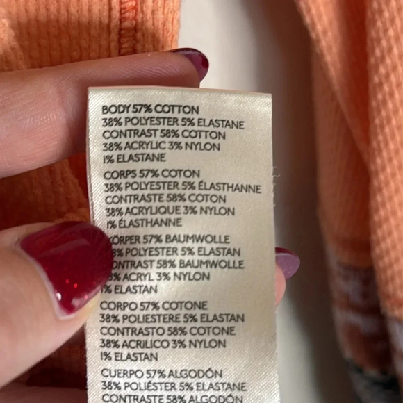 Free People Mix Cuff Thermal Desert Orange Size Small - Picture 7 of 9